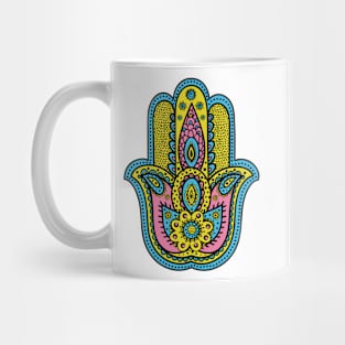 Hippie Love Hamsa (2) Mug